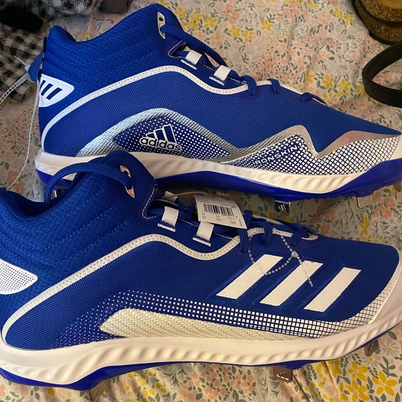 brand new with tags Adidas Icon 6 bounce Mid baseball cleats - Picture 3 of 7